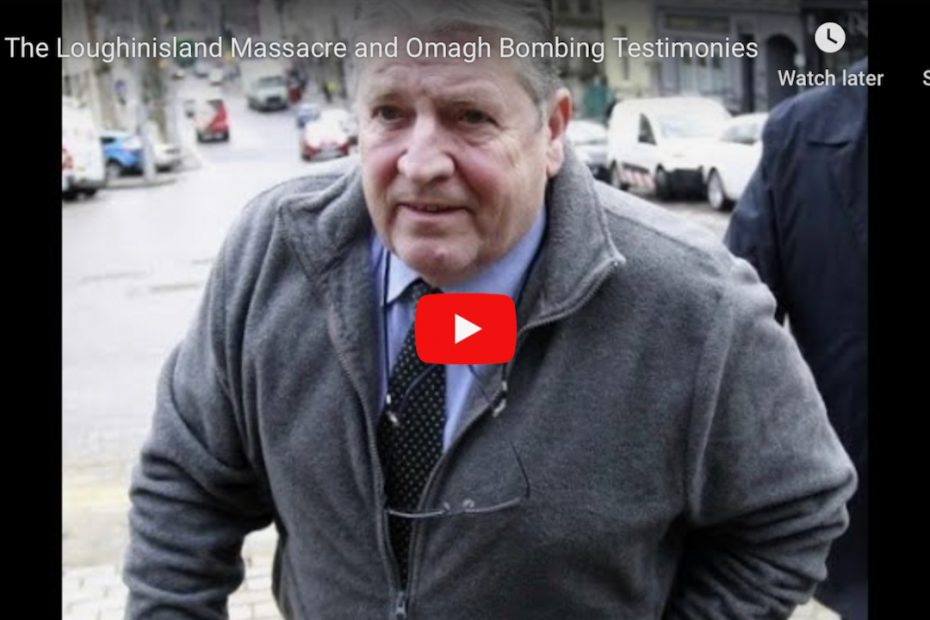 Still from television footage of the Omagh Bombing