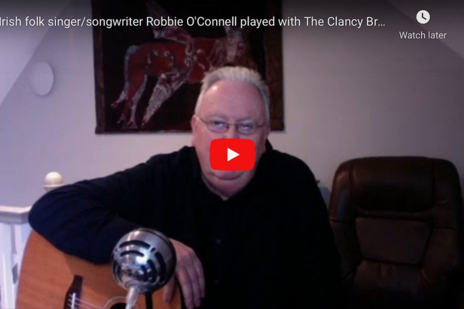 Screenshot of TaRP Zoom call with Irish folk musician, Robbie O'Connell